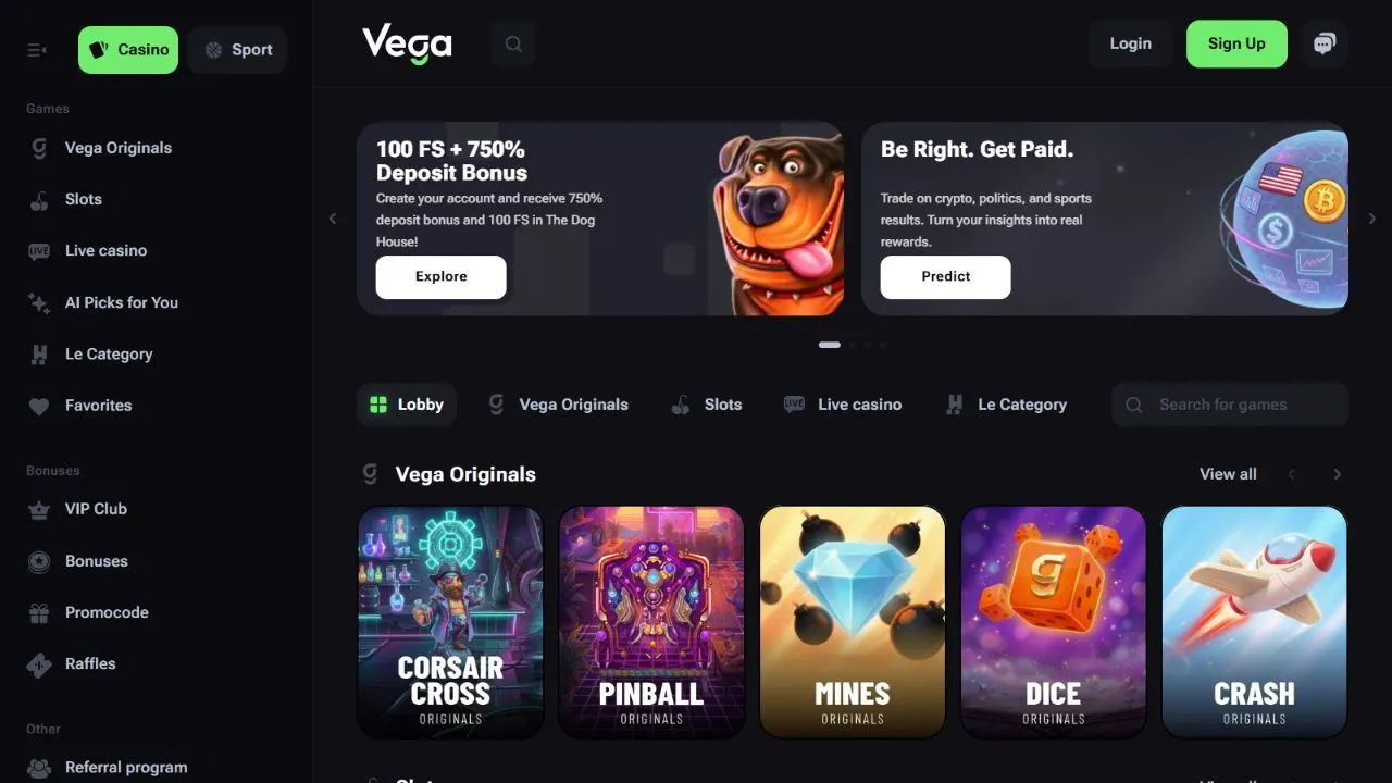 Vega.bet Casino Review preview 2