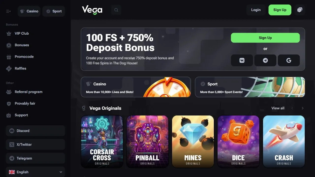 Vega.bet Casino Review preview 1