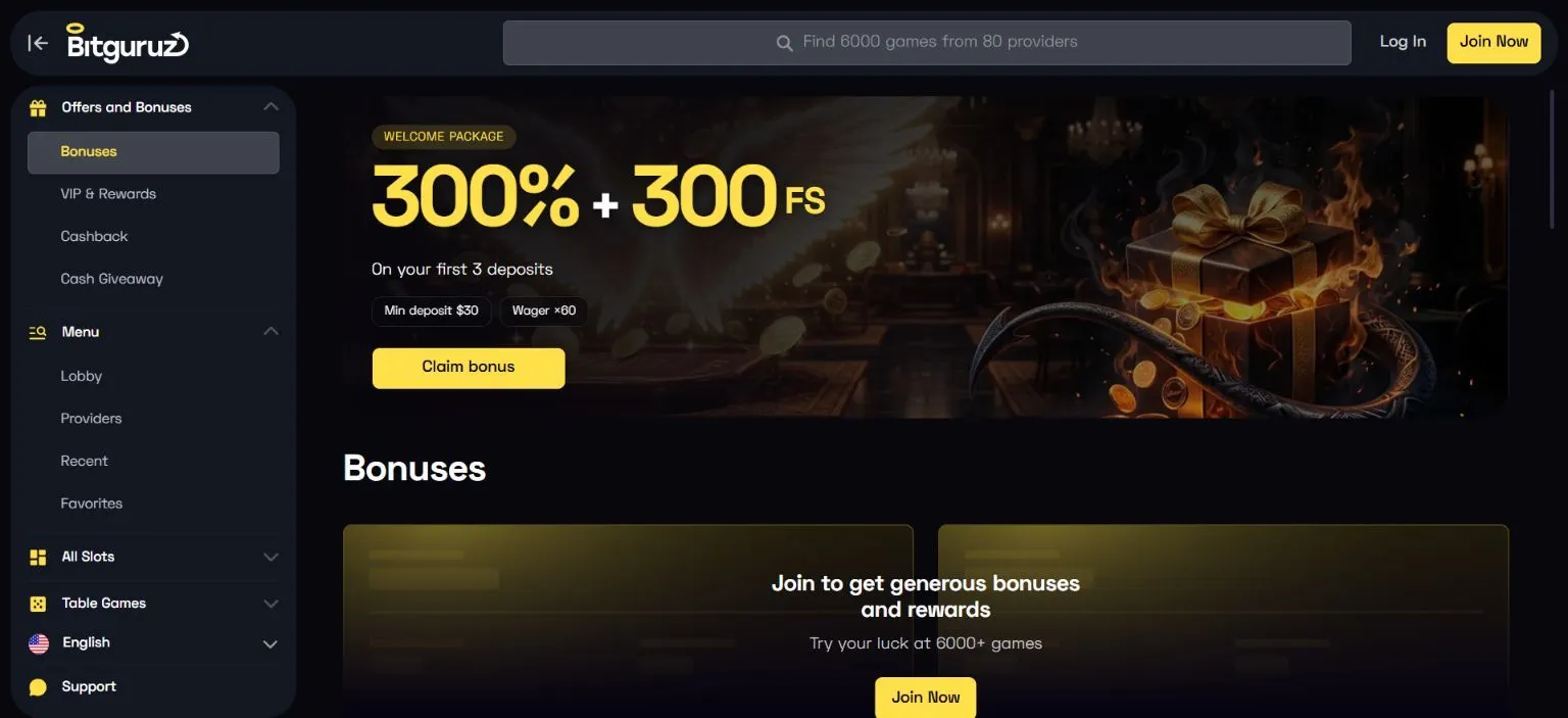 Bitguruz Casino Review preview 3