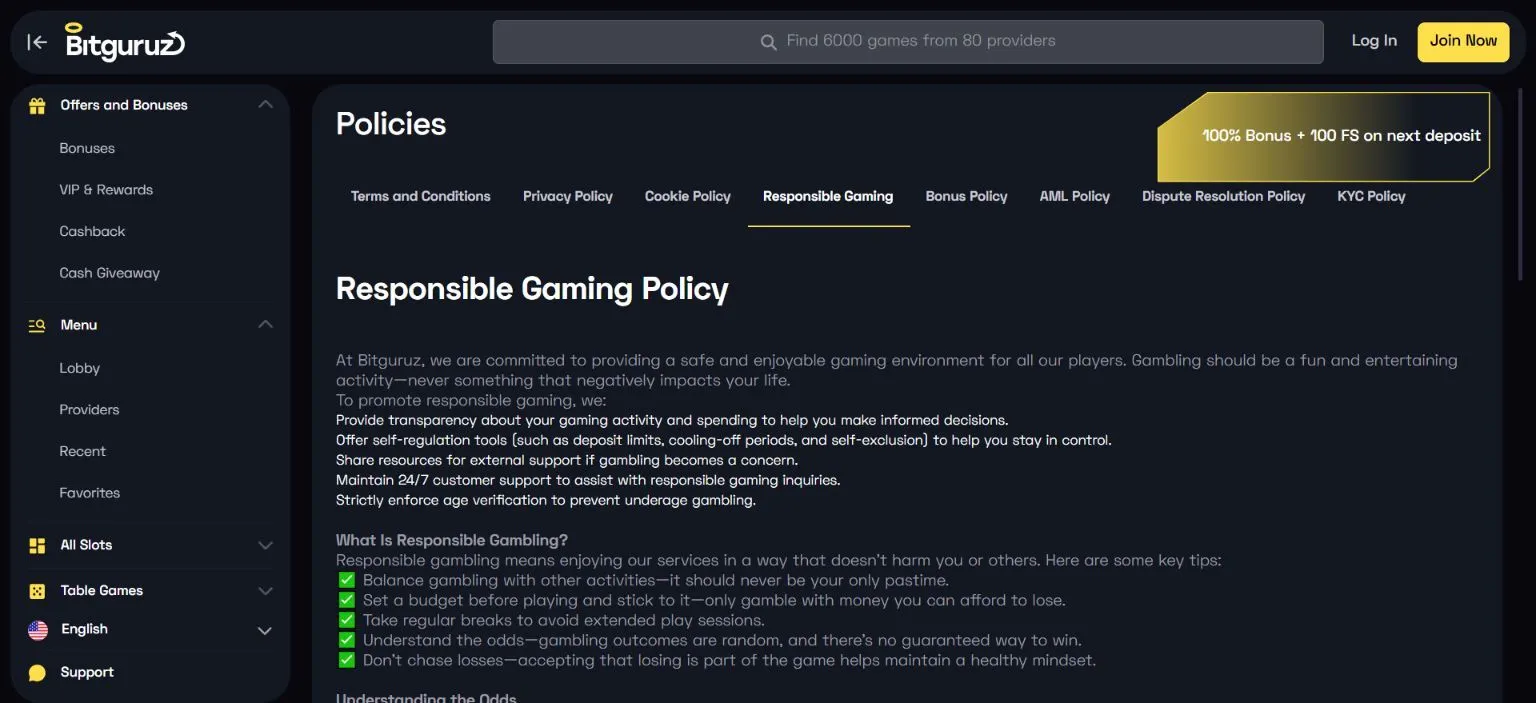 Bitguruz Casino Review preview 7