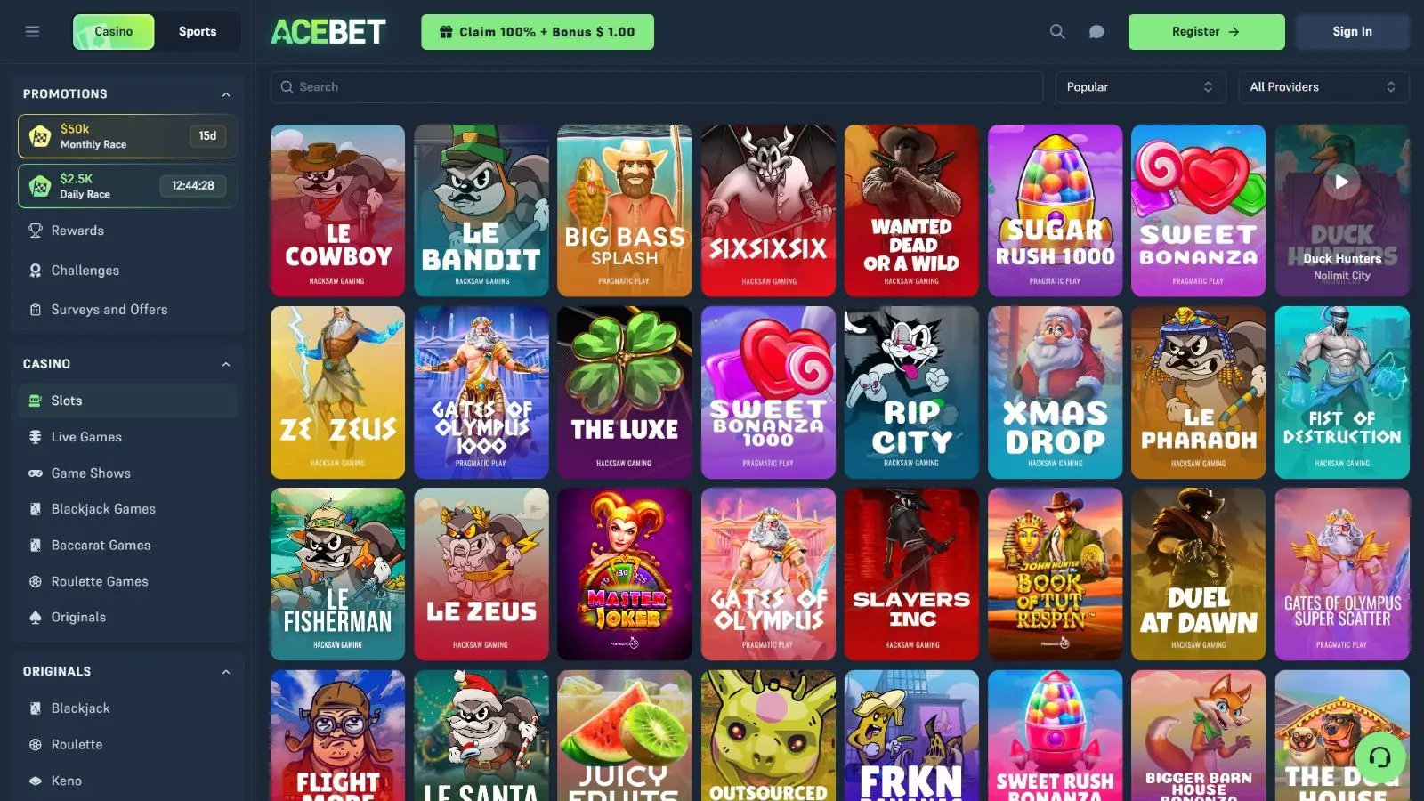 Acebet Casino Review 2026 preview 7