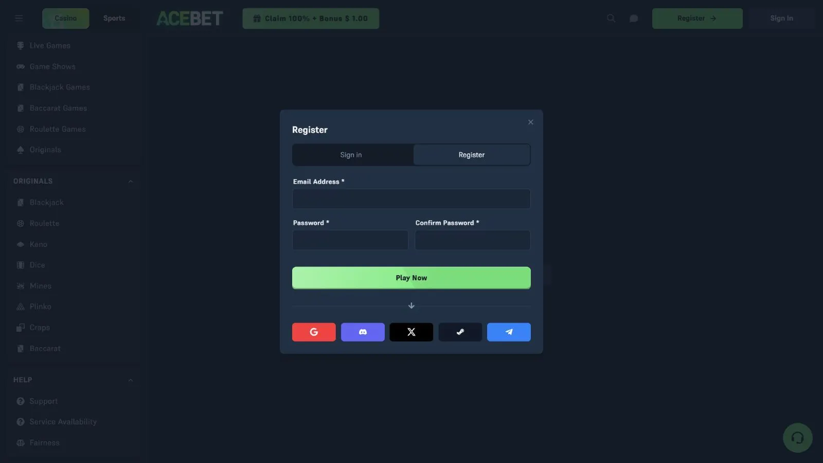 Acebet Casino Review 2026 preview 1