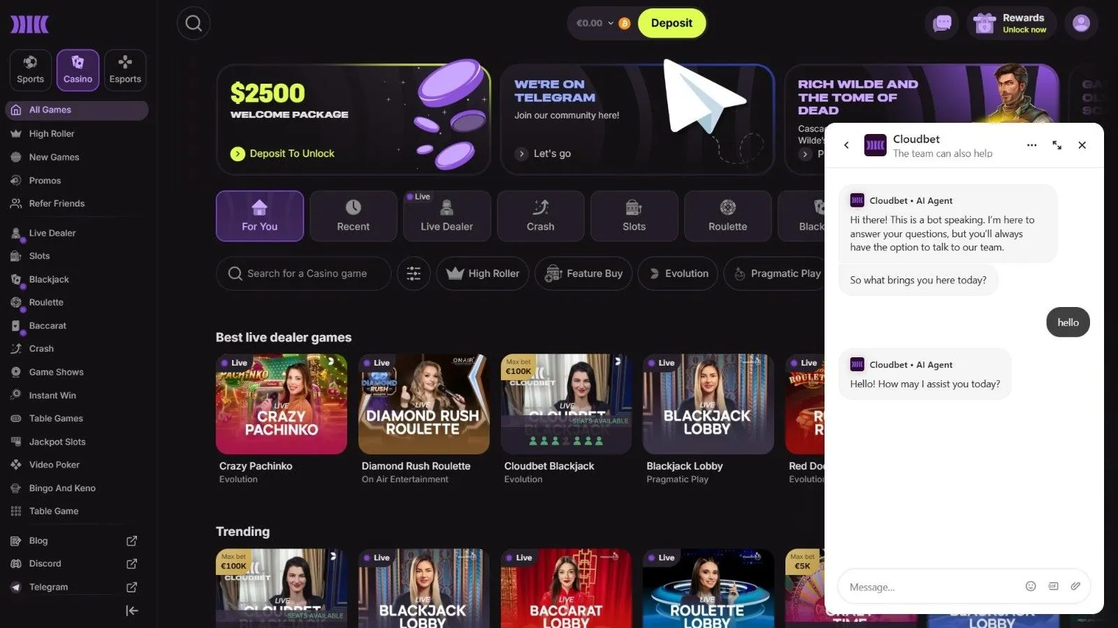 Cloudbet Casino Review 2026 preview 9