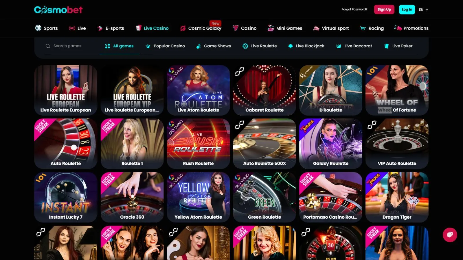 CosmoBet Casino Review 2026 preview 5