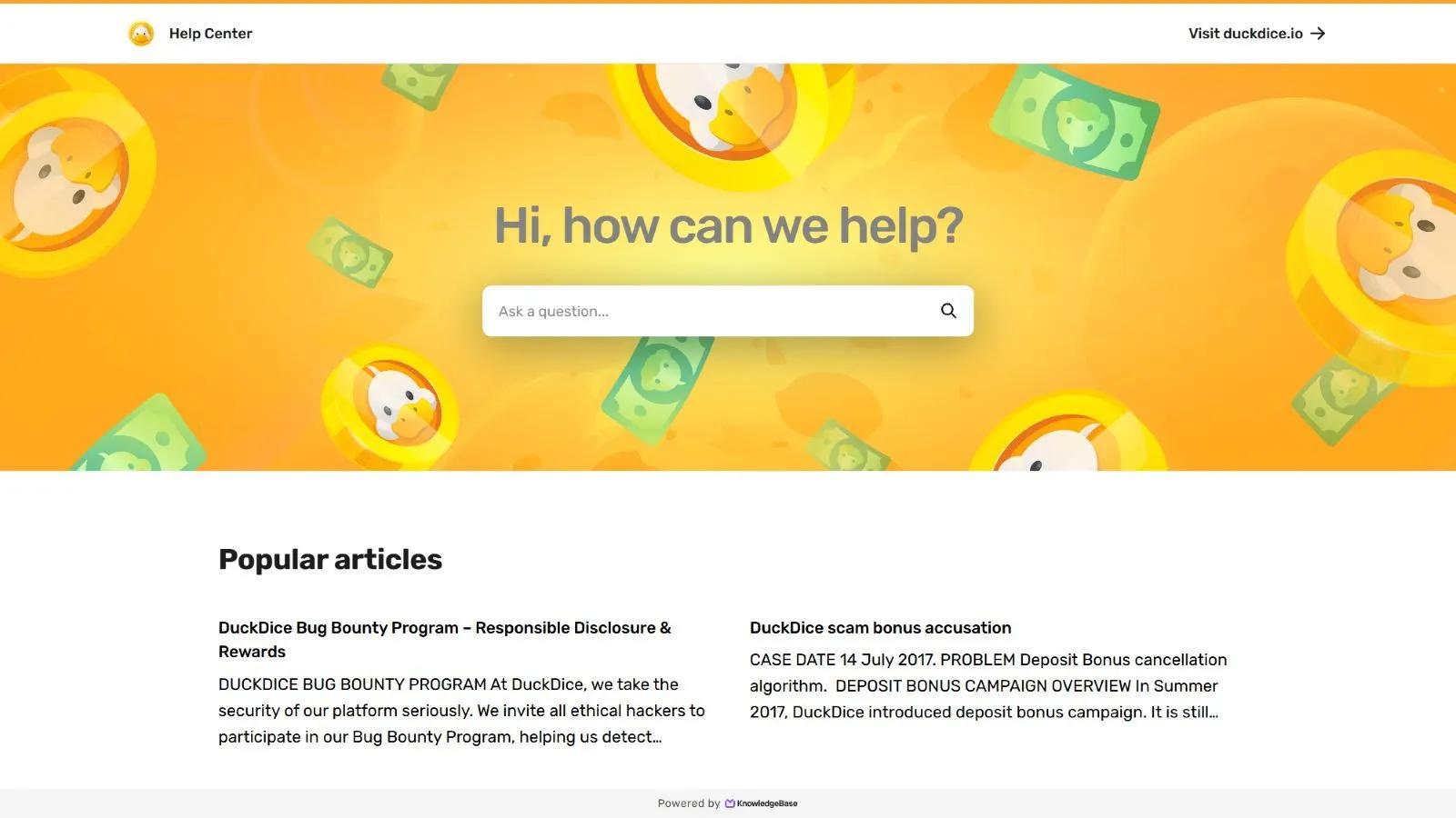 DuckDice Casino Review preview 7