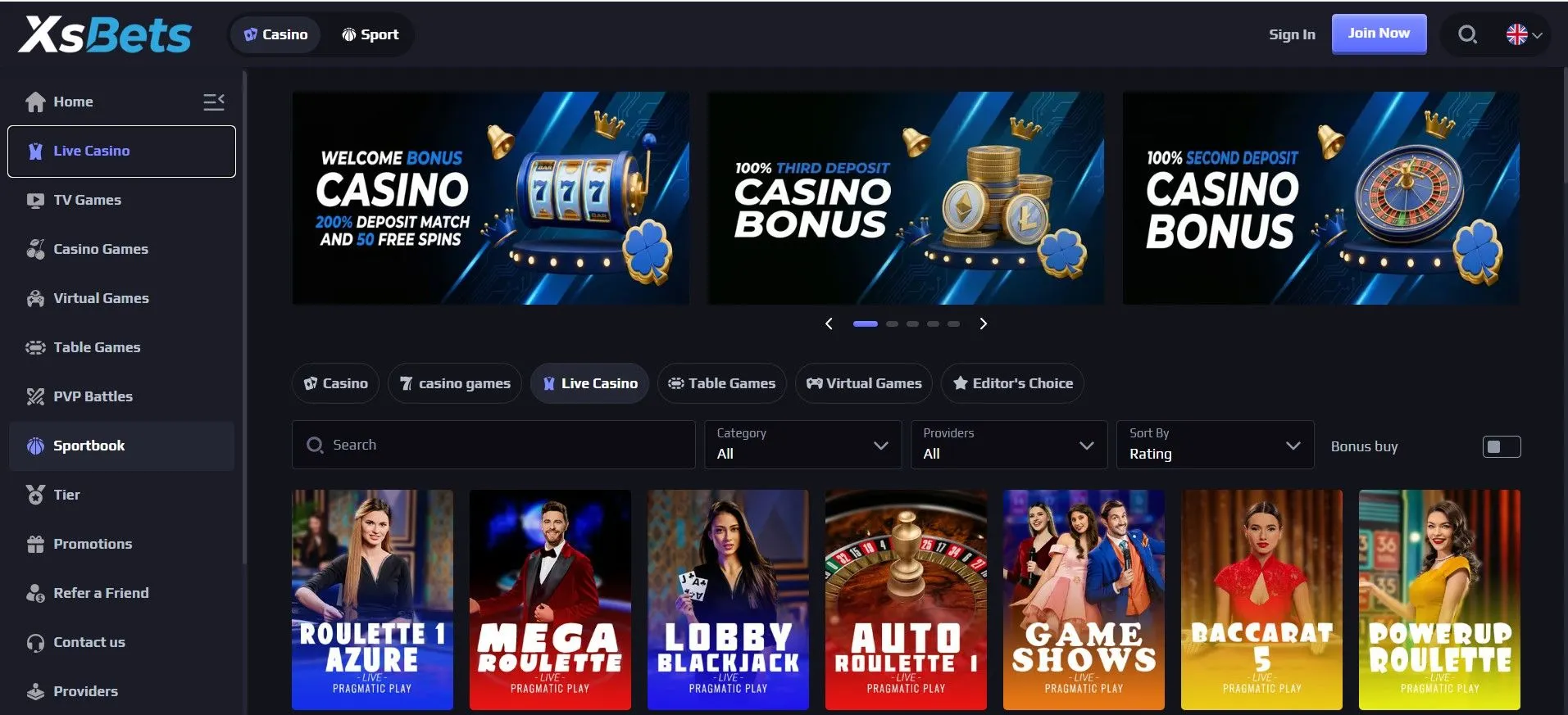 XsBets Casino Review preview 3