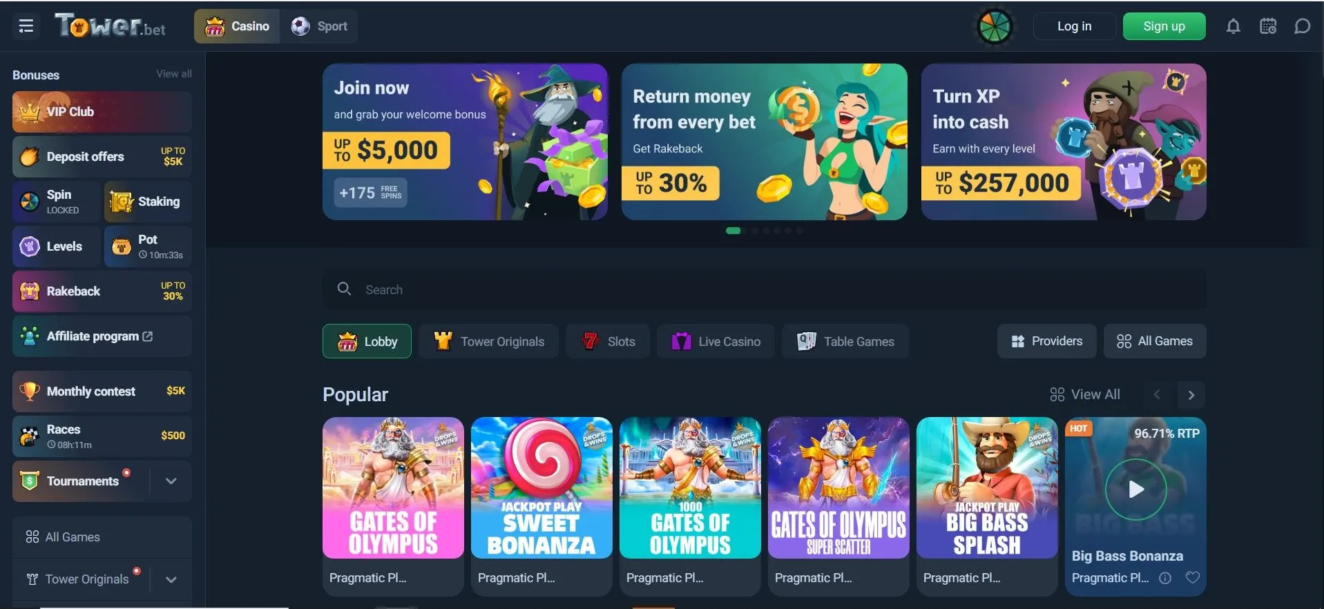 Tower.bet Casino Review 2026 preview 5